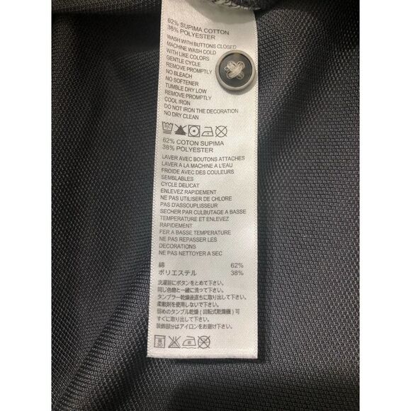 Tommy Bahama Collared Polo Gray 2XL Supima Cotton Short Sleeve XXL FLAWED - Picture 8 of 8